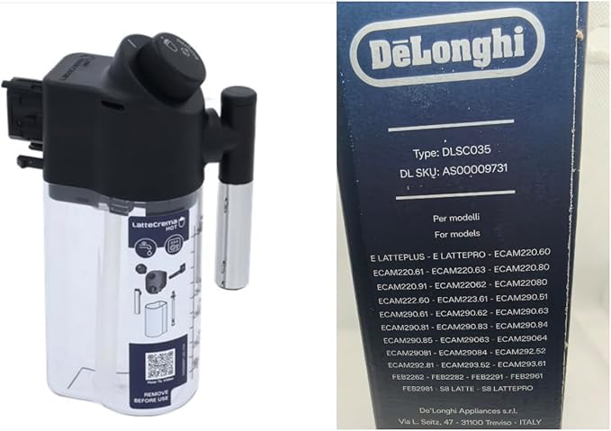 Delonghi Espresso Magnifica - Recipiente para cafeteira DeLonghi Leite Magnifica