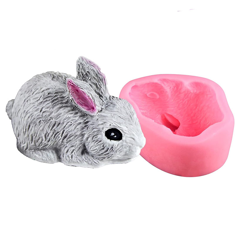 Molde de sabão de silicone de  - Bunny Cake Mold avaliação e preço