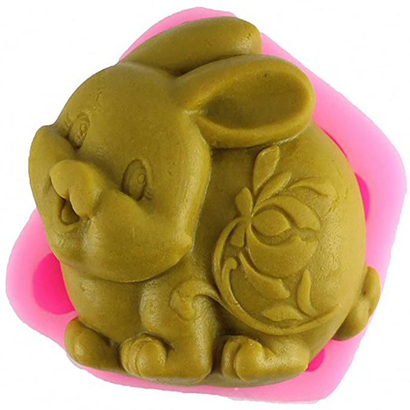 Molde de sabão de silicone de  - Bunny Cake Mold avaliação e preço