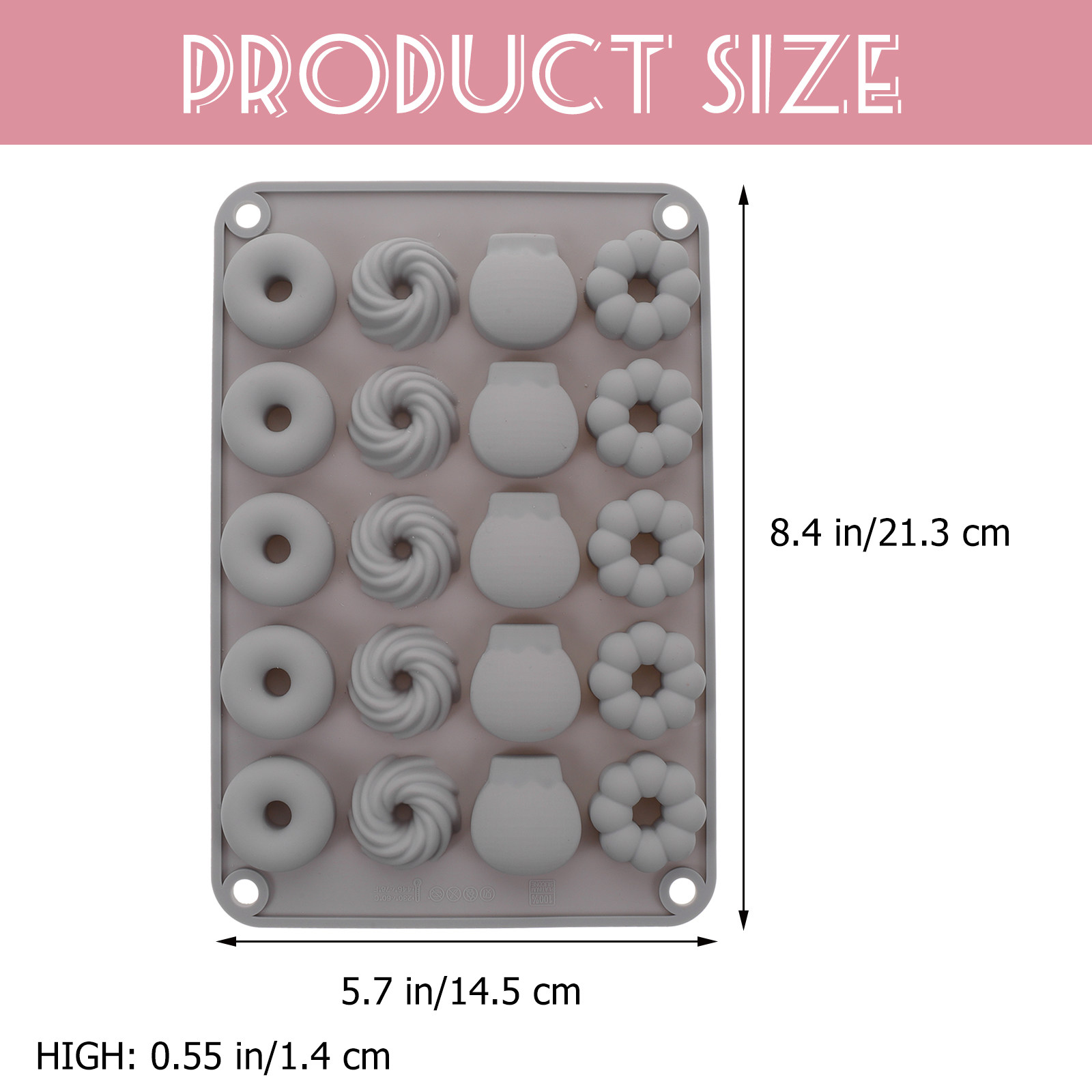 Mini molde de silicone para do - Donut Mold Silicone avaliação e preço